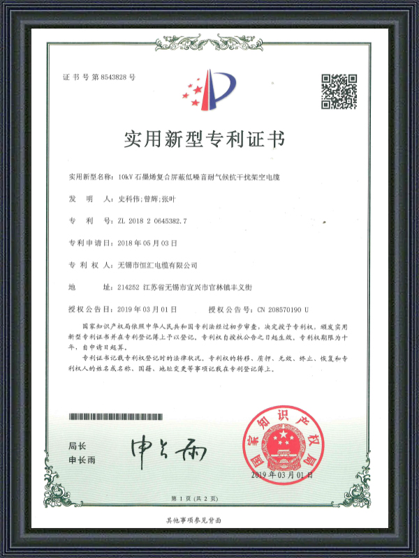 Patentový certifikát úžitkového vzoru